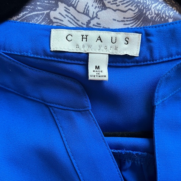 Chaus Royal Blue Sleeveless Blouse - Picture 3 of 3
